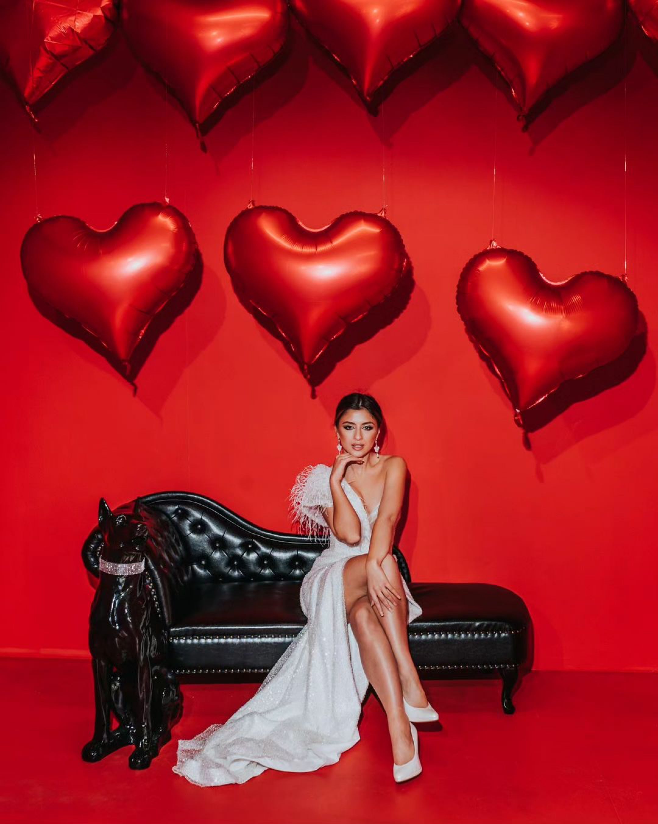 Colette - Glam Wedding Dress with Side Slit - Maxima Bridal