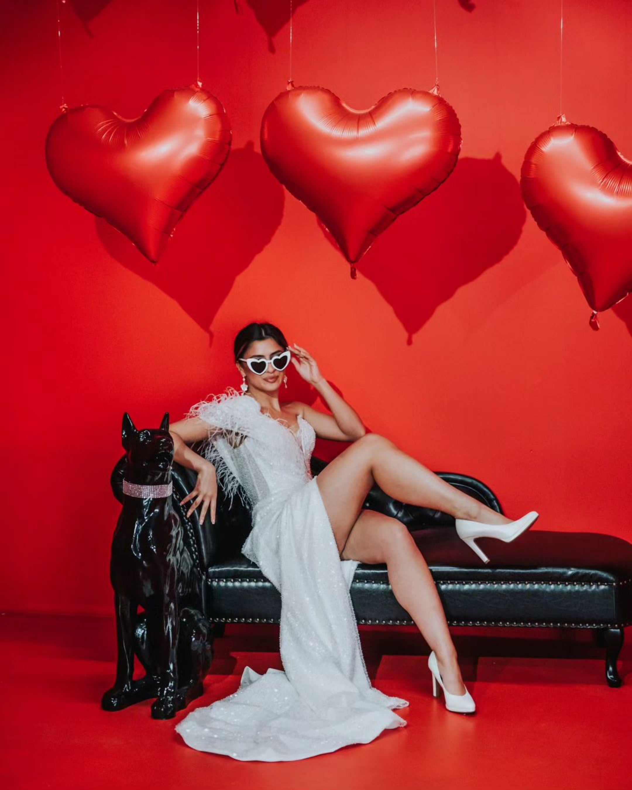 Colette - Glam Wedding Dress with Side Slit - Maxima Bridal