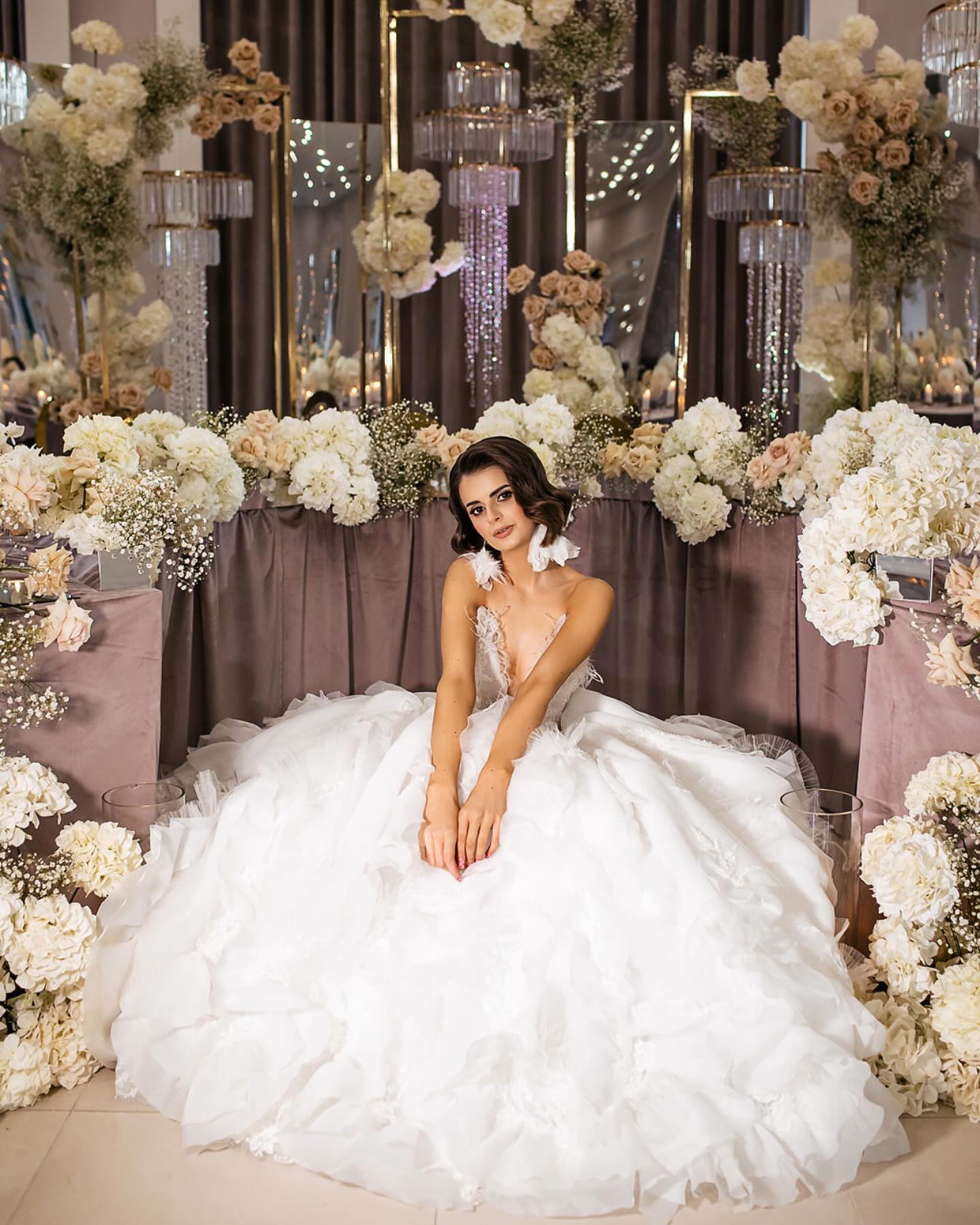 Melody - Strapless Sweetheart Ball Gown with Ruffle Skirt - Maxima Bridal