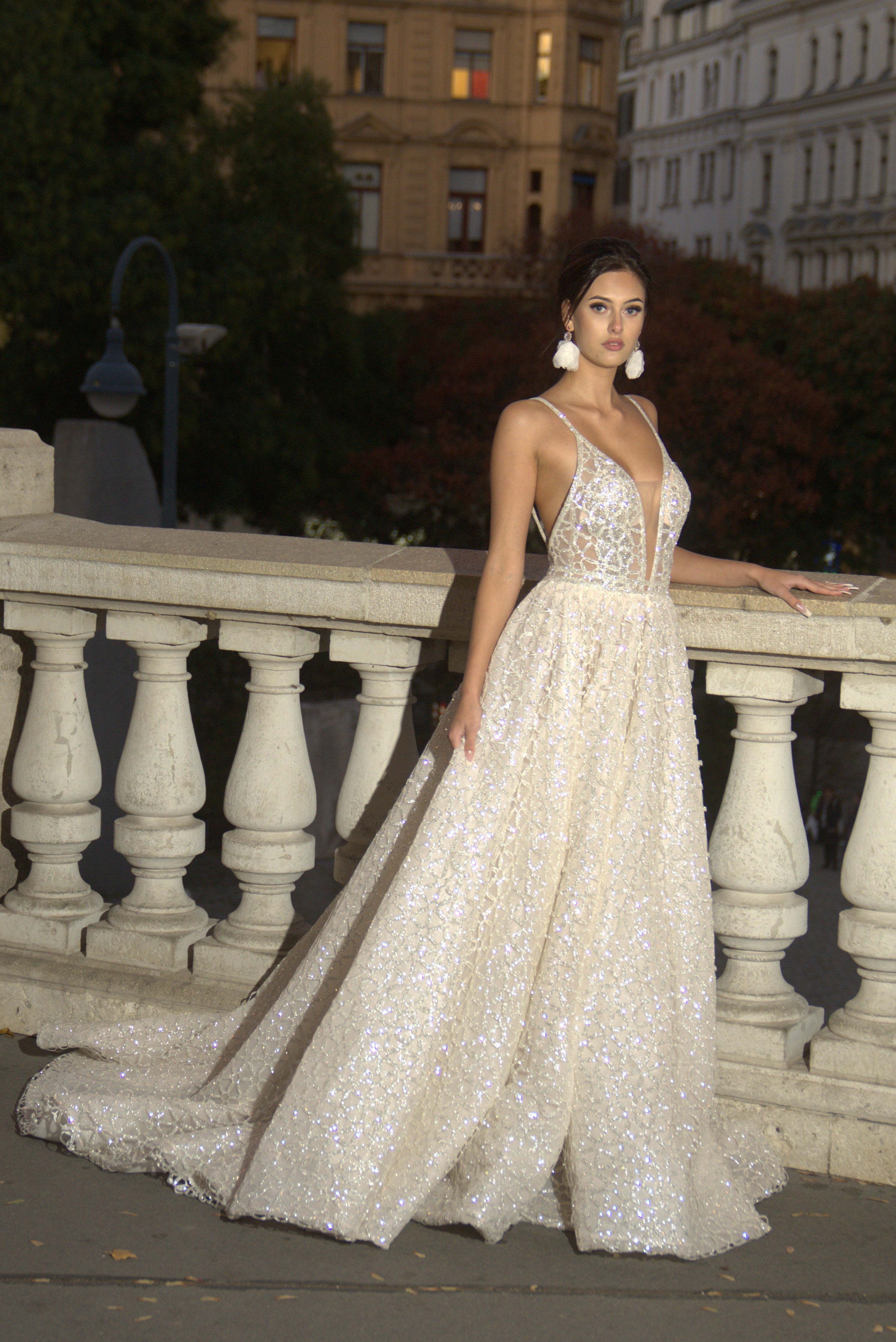 Grace - Sparkling A-Line Wedding Dress - Maxima Bridal