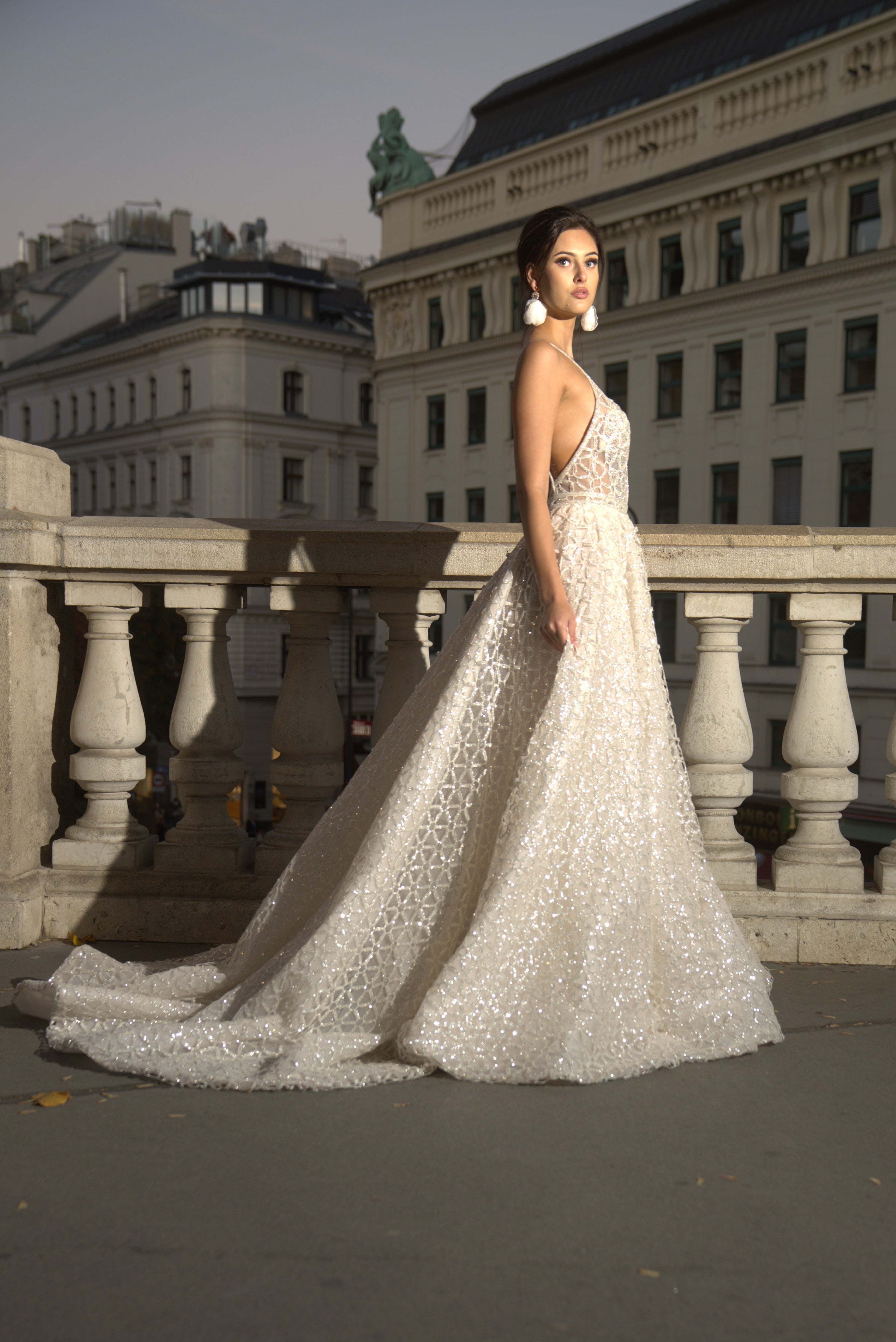 Grace - Sparkling A-Line Wedding Dress - Maxima Bridal