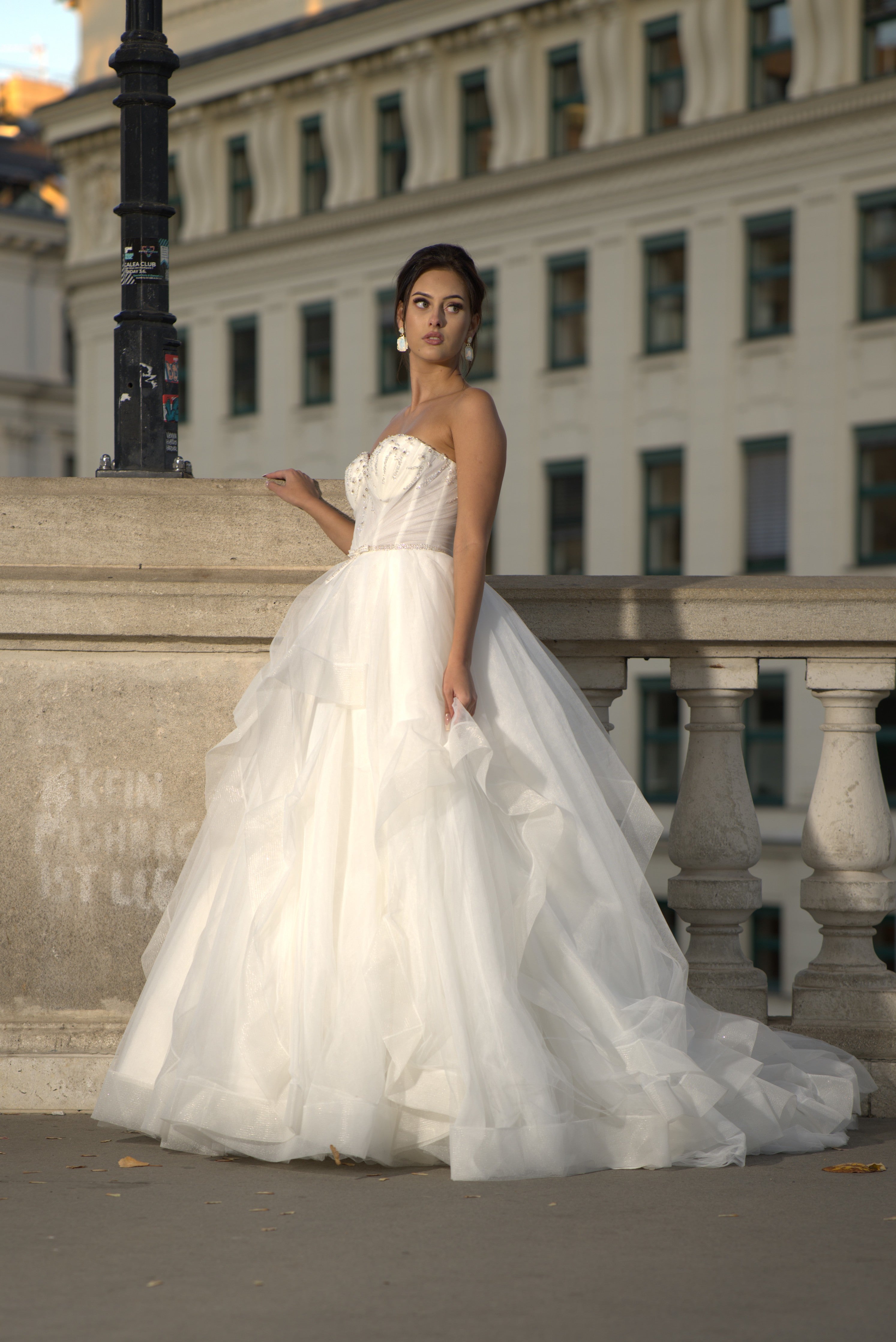 Bella - Strapless Sweetheart Ball Gown with Ruffle Skirt - Maxima Bridal