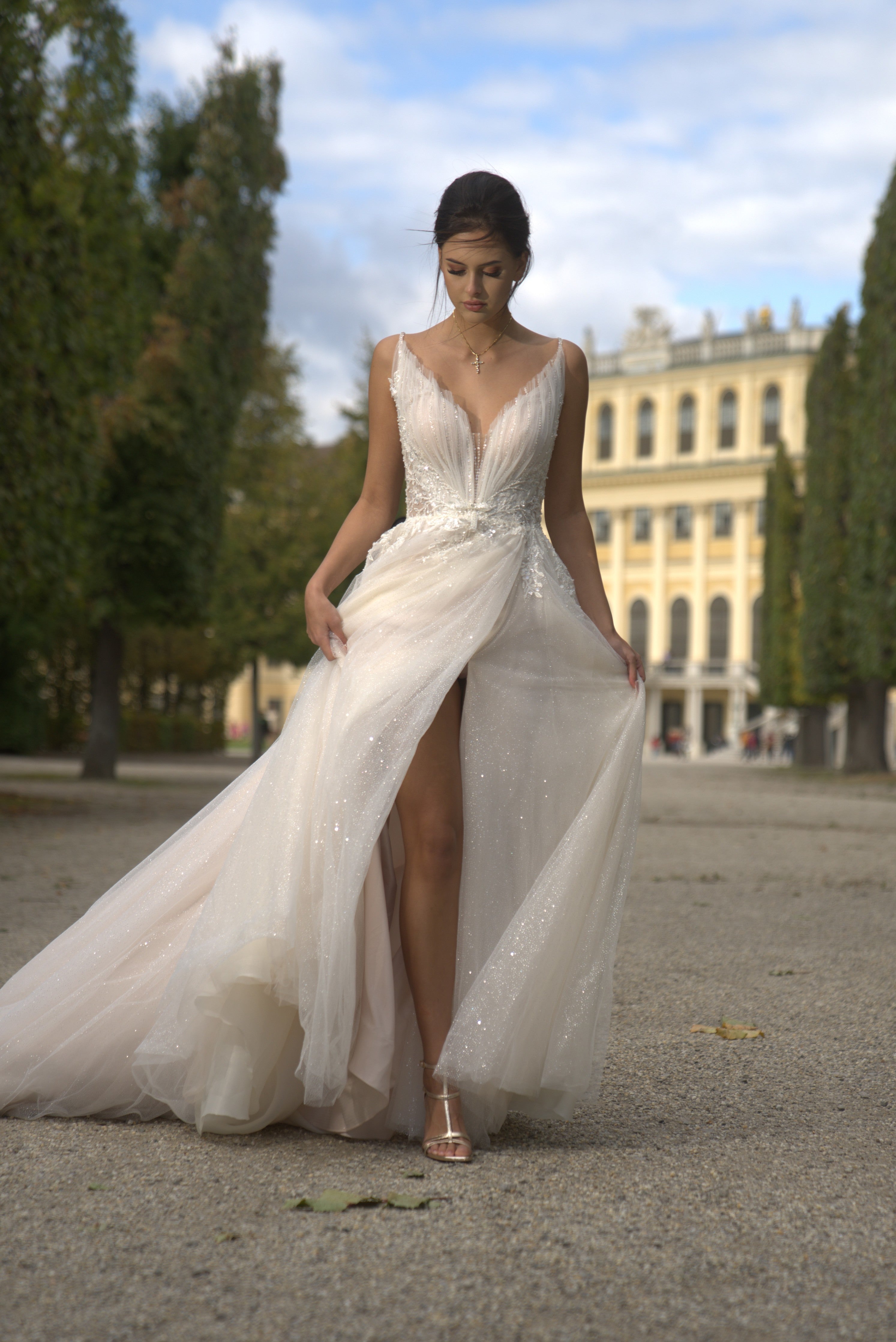 Nora - Sparkling A-Line Wedding Dress - Maxima Bridal