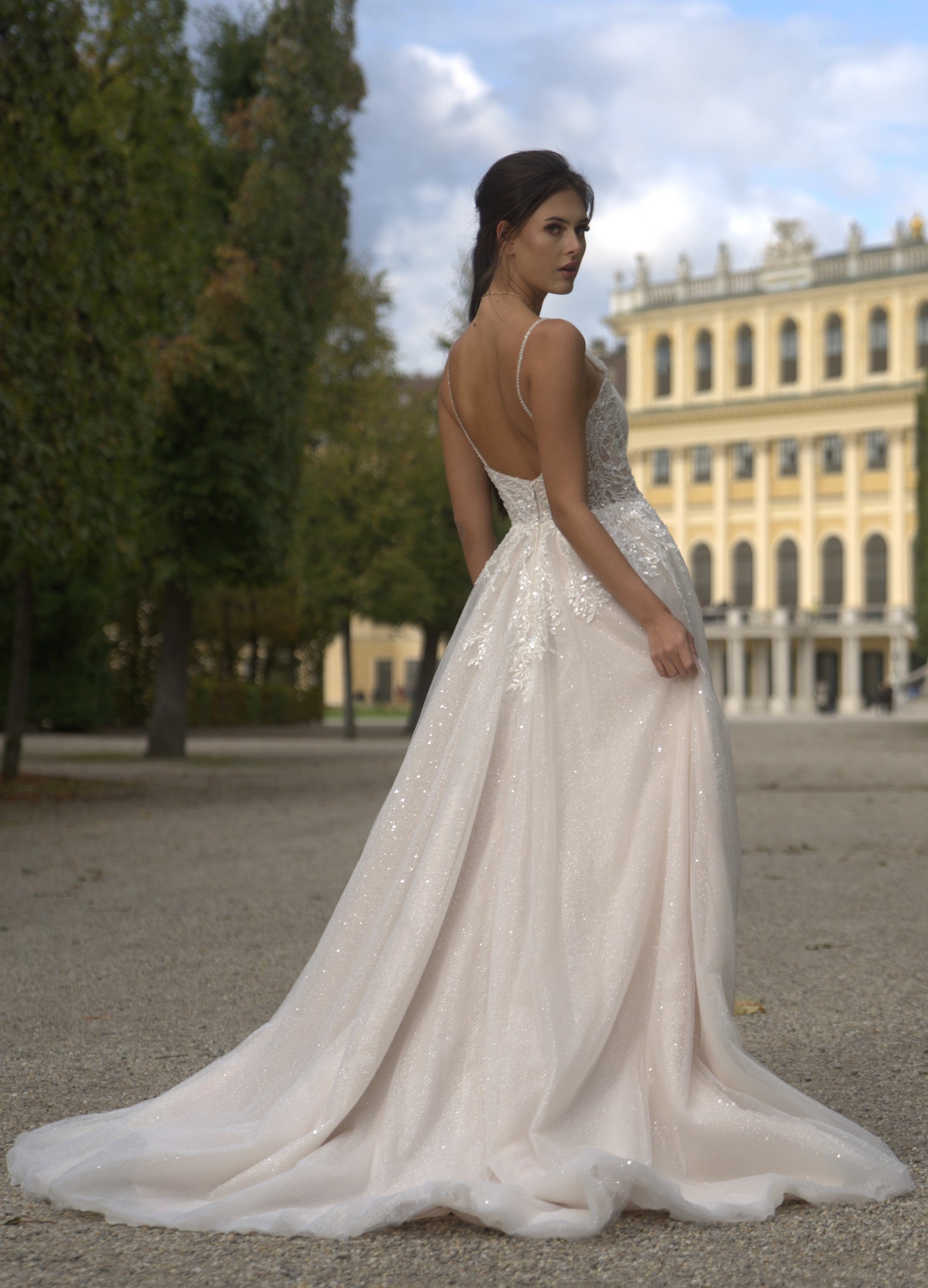 Nora - Sparkling A-Line Wedding Dress - Maxima Bridal