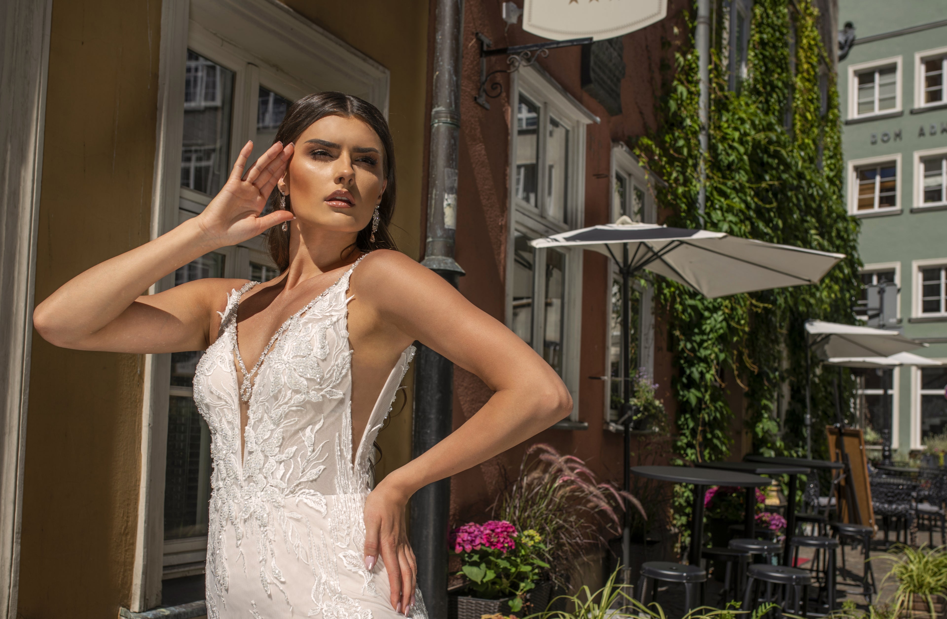 Mona - Lace Figure Flattering Wedding Dress - Maxima Bridal