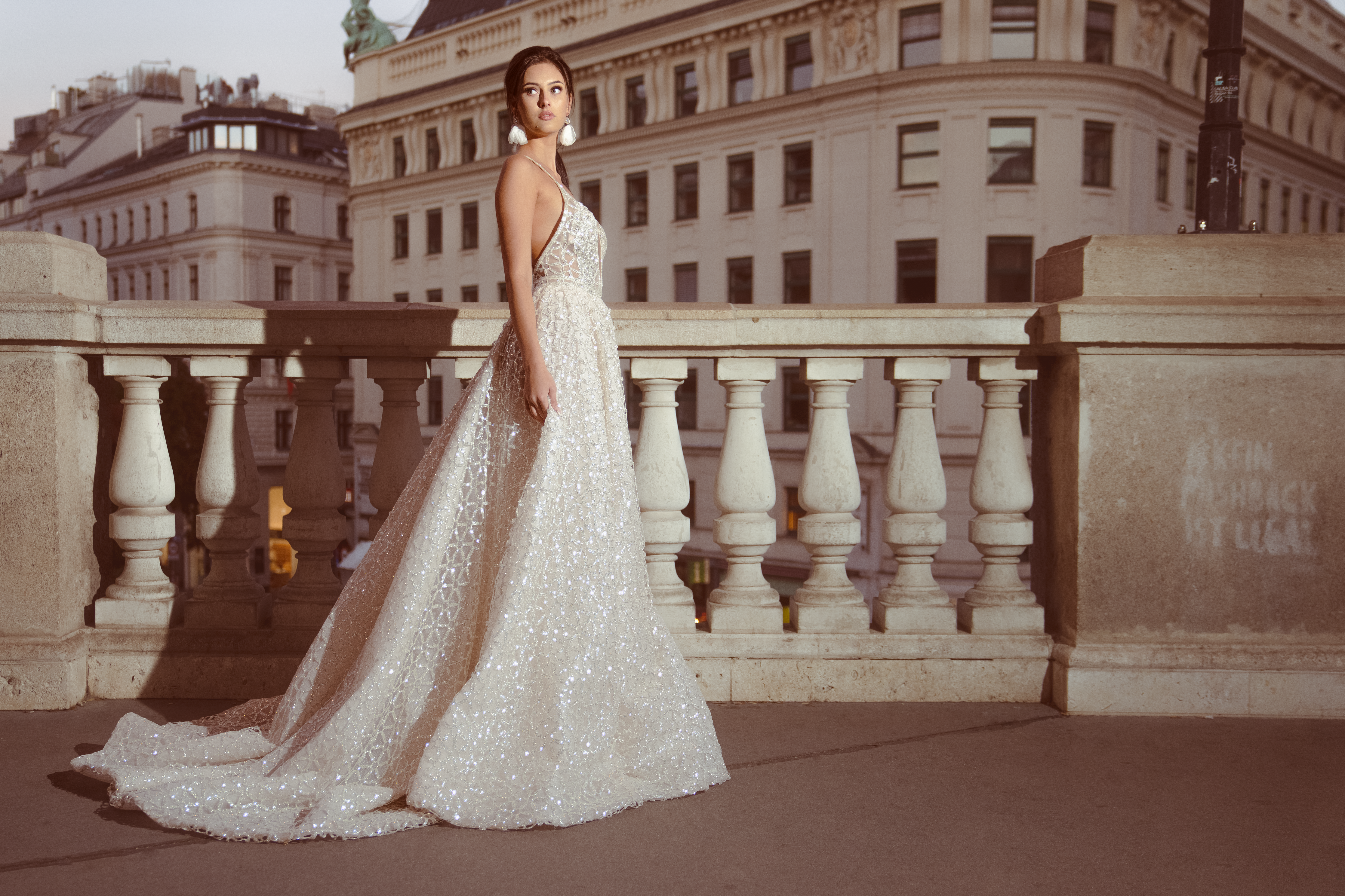 Grace - Sparkling A-Line Wedding Dress - Maxima Bridal