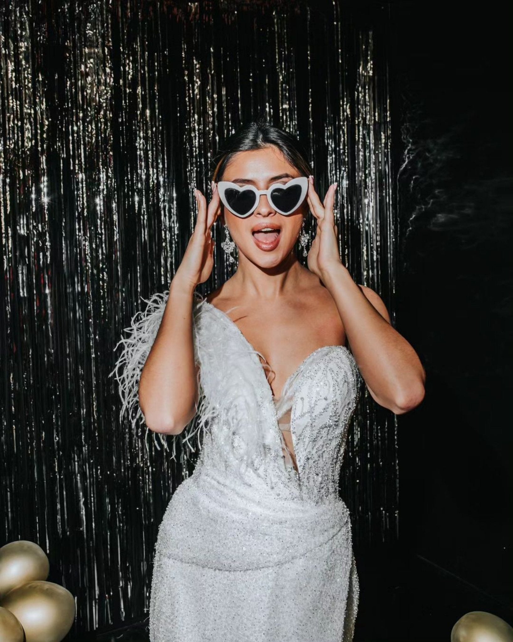 Colette - Glam Wedding Dress with Side Slit - Maxima Bridal