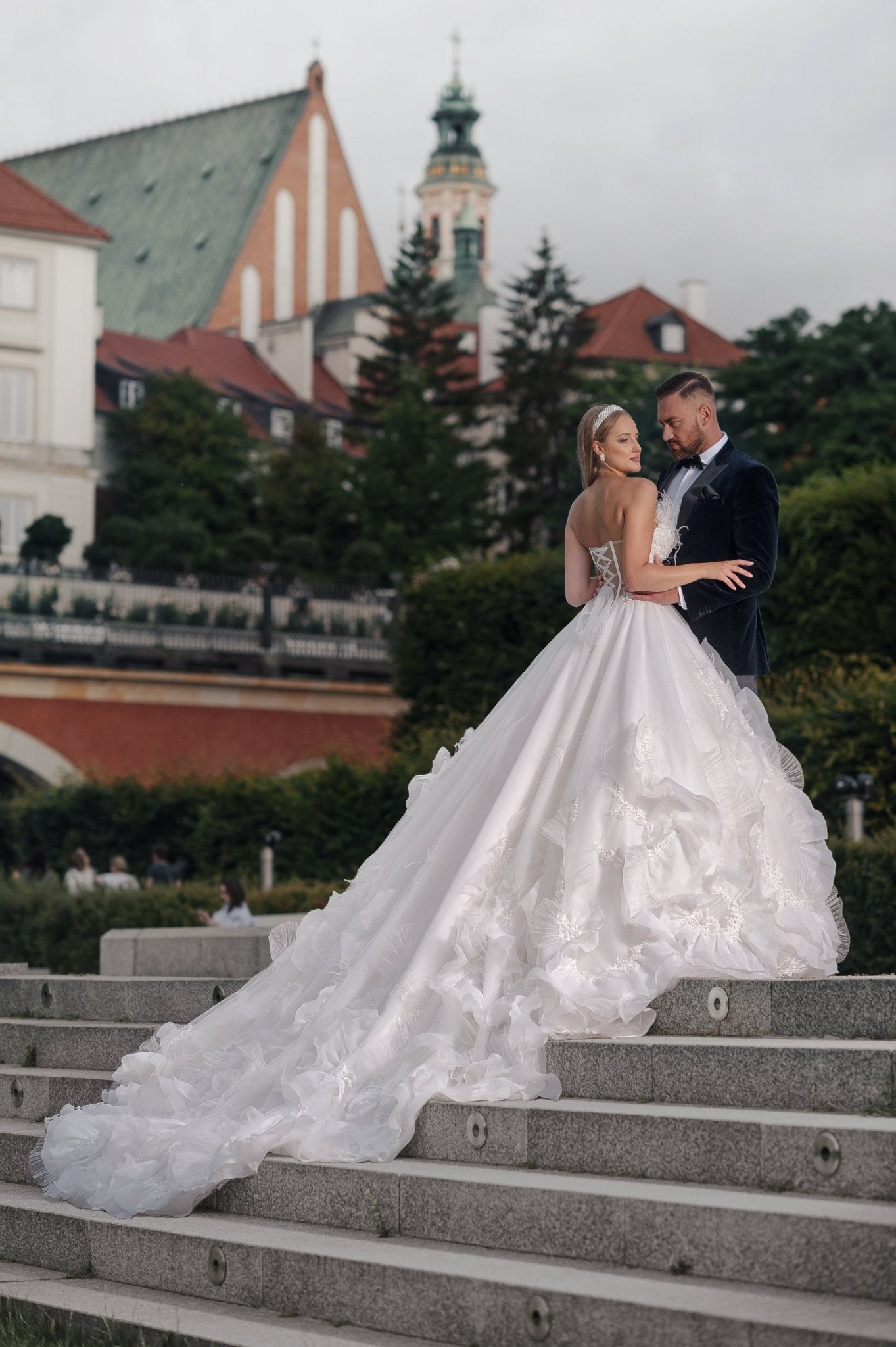 Melody - Strapless Sweetheart Ball Gown with Ruffle Skirt - Maxima Bridal