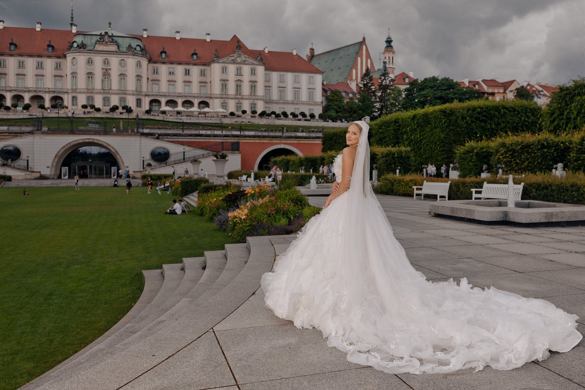 Melody - Strapless Sweetheart Ball Gown with Ruffle Skirt - Maxima Bridal