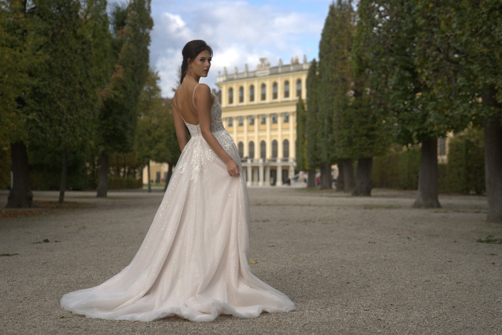 Nora - Sparkling A - Line Wedding Dress - Maxima Bridal