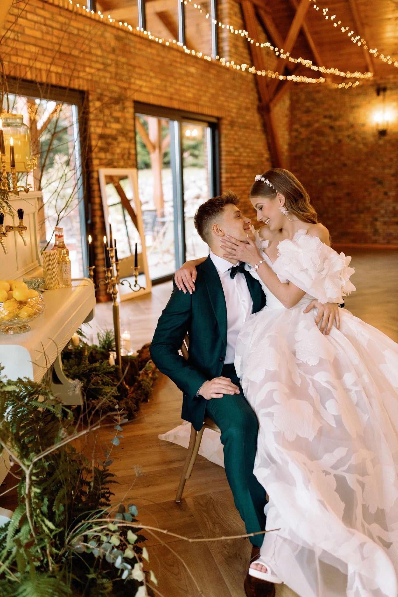 Zoe - Lace Off the Shoulder Ball Gown with Sweetheart Bodice - Maxima Bridal