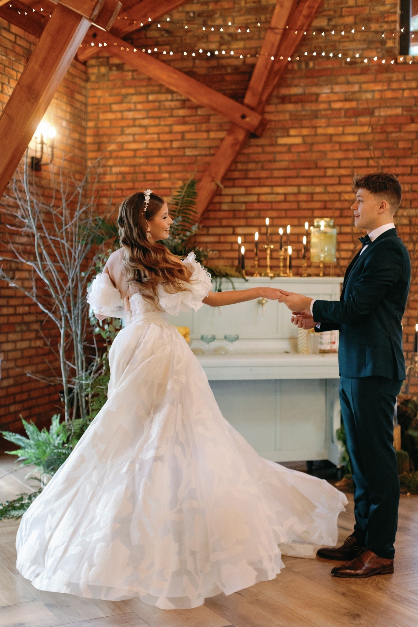 Zoe - Lace Off the Shoulder Ball Gown with Sweetheart Bodice - Maxima Bridal