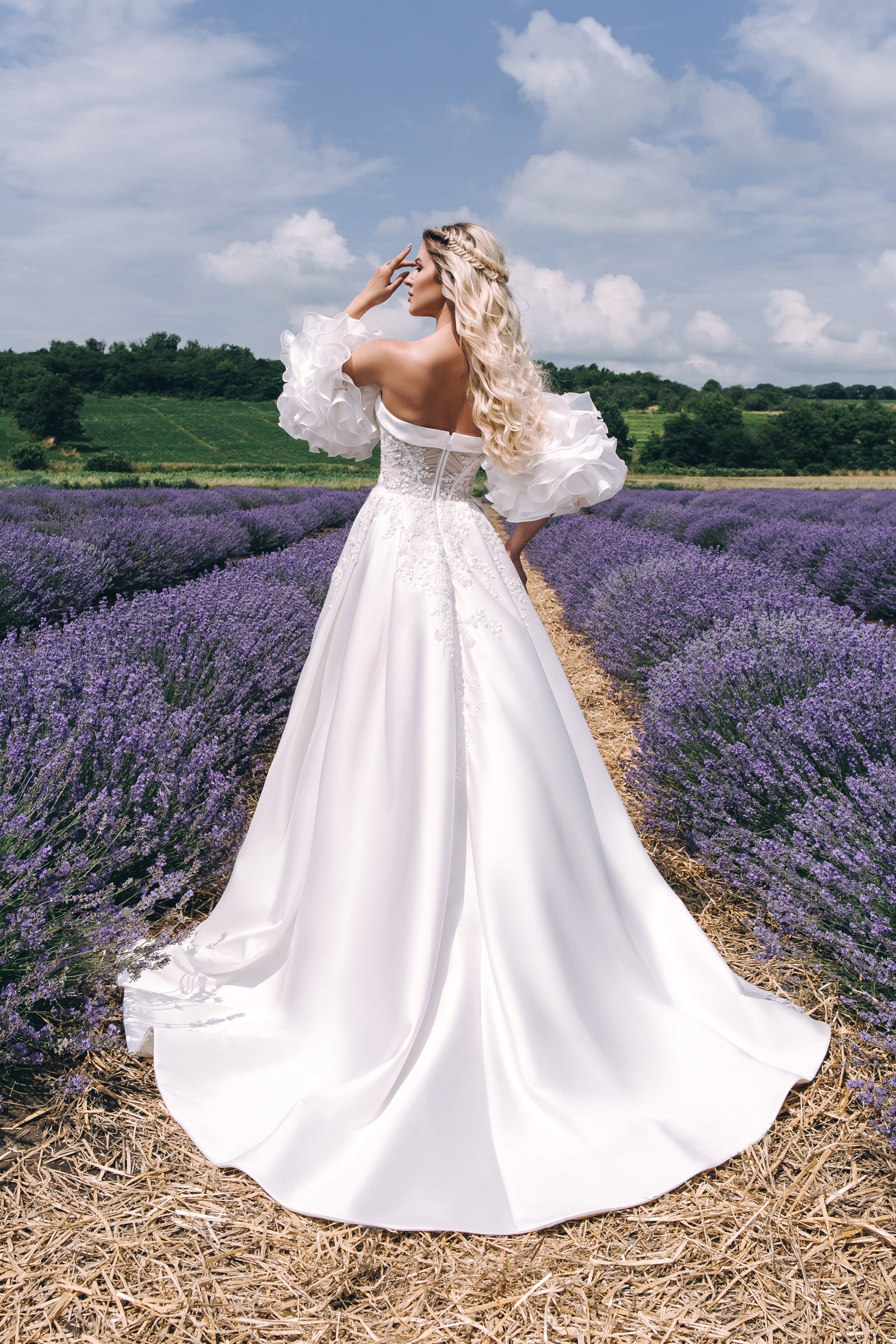 Avril - Strapless Satin Ball Gown with Sweetheart Bodice - Maxima Bridal