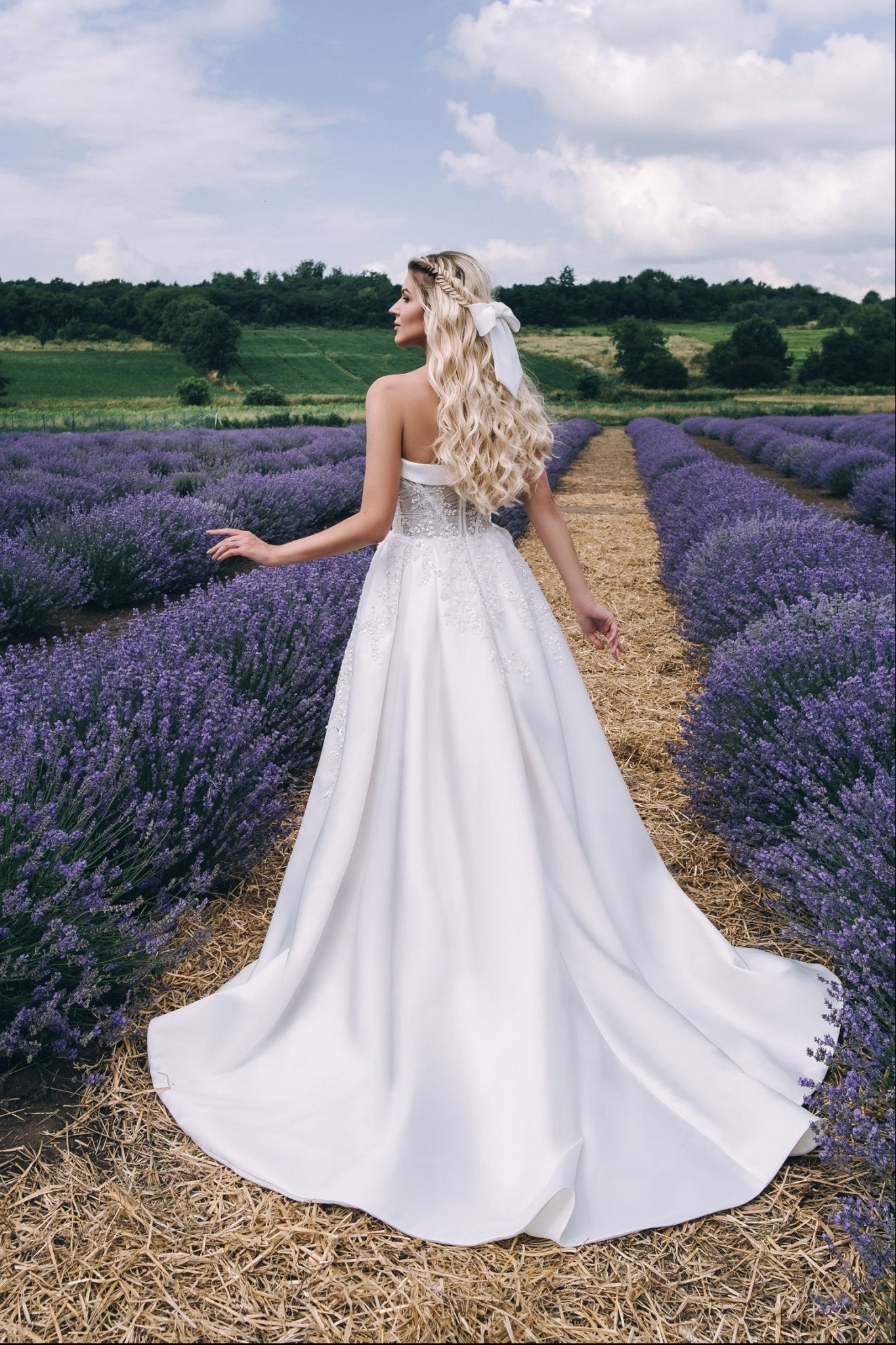 Avril - Strapless Silk Mikado Ball Gown with Sweetheart Bodice - Maxima Bridal