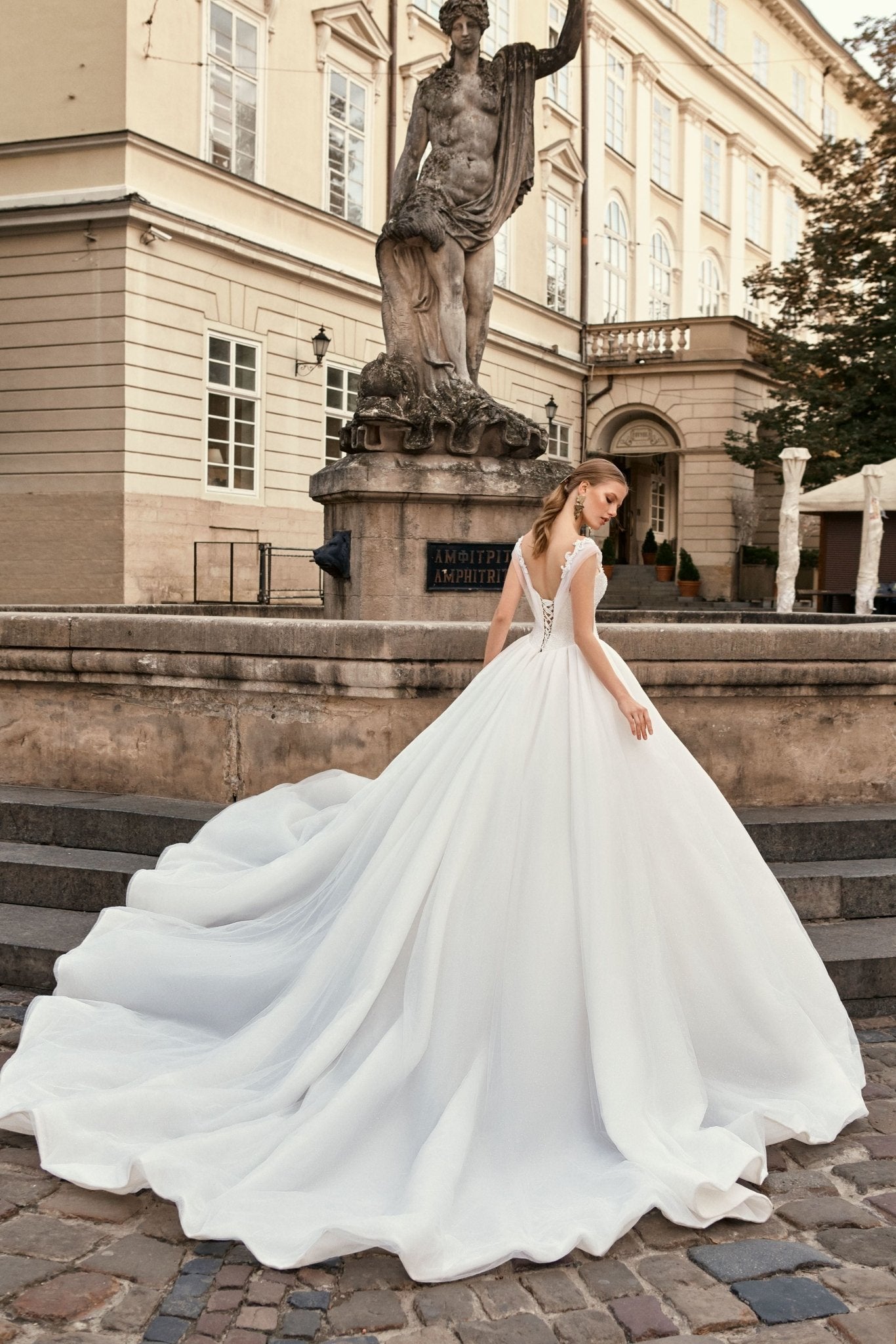 Mia - Off the Shoulder Ball Gown with Beaded Sweetheart Bodice - Maxima Bridal
