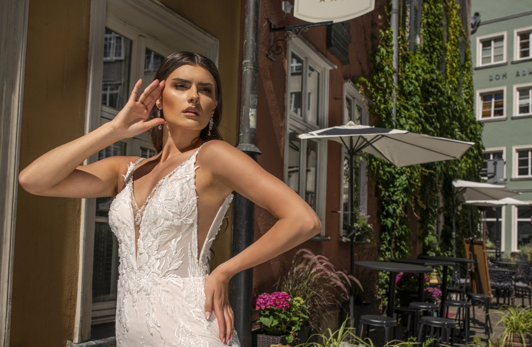 Mona - Lace Figure Flattering Wedding Dress - Maxima Bridal