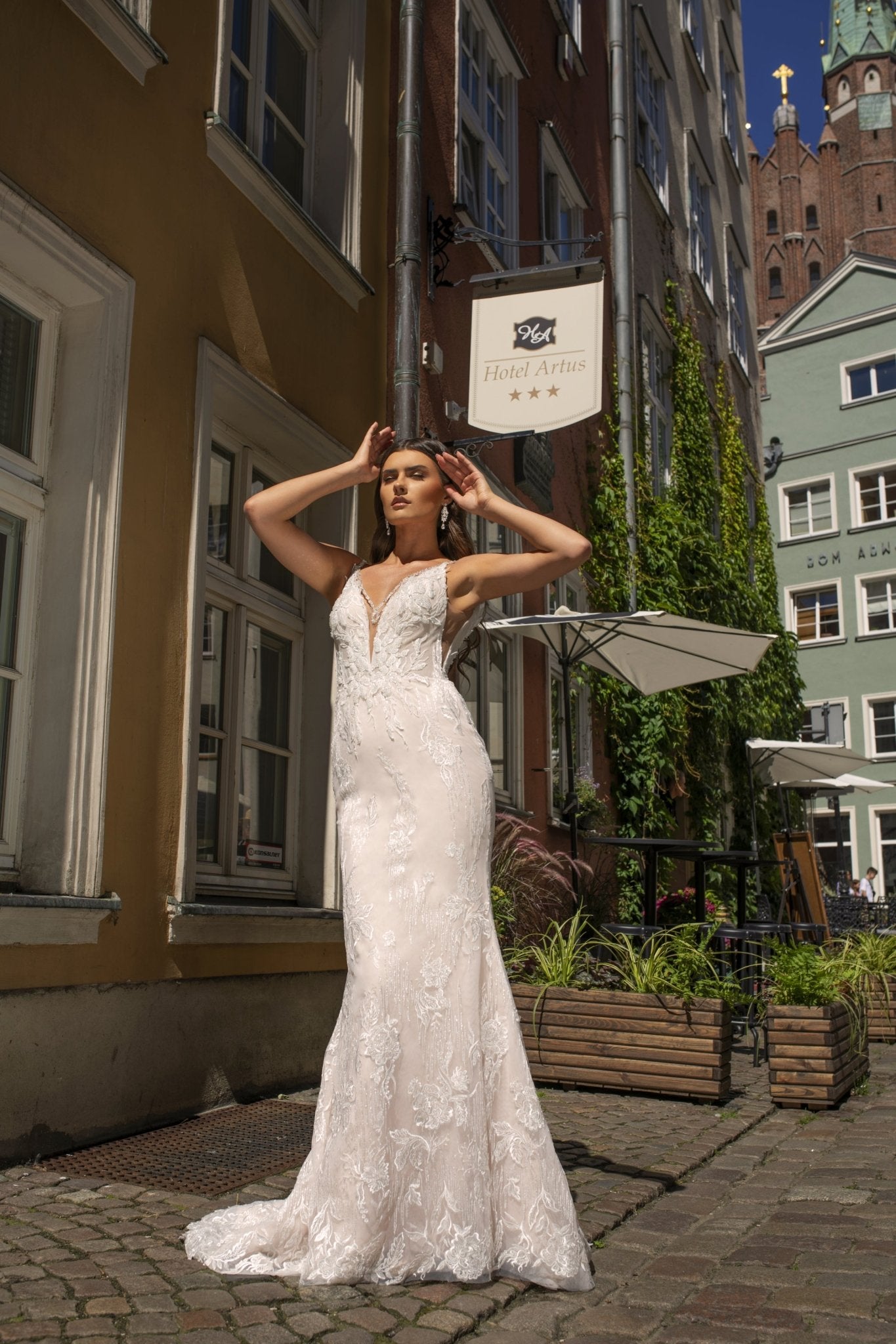 Mona - Lace Figure Flattering Wedding Dress - Maxima Bridal