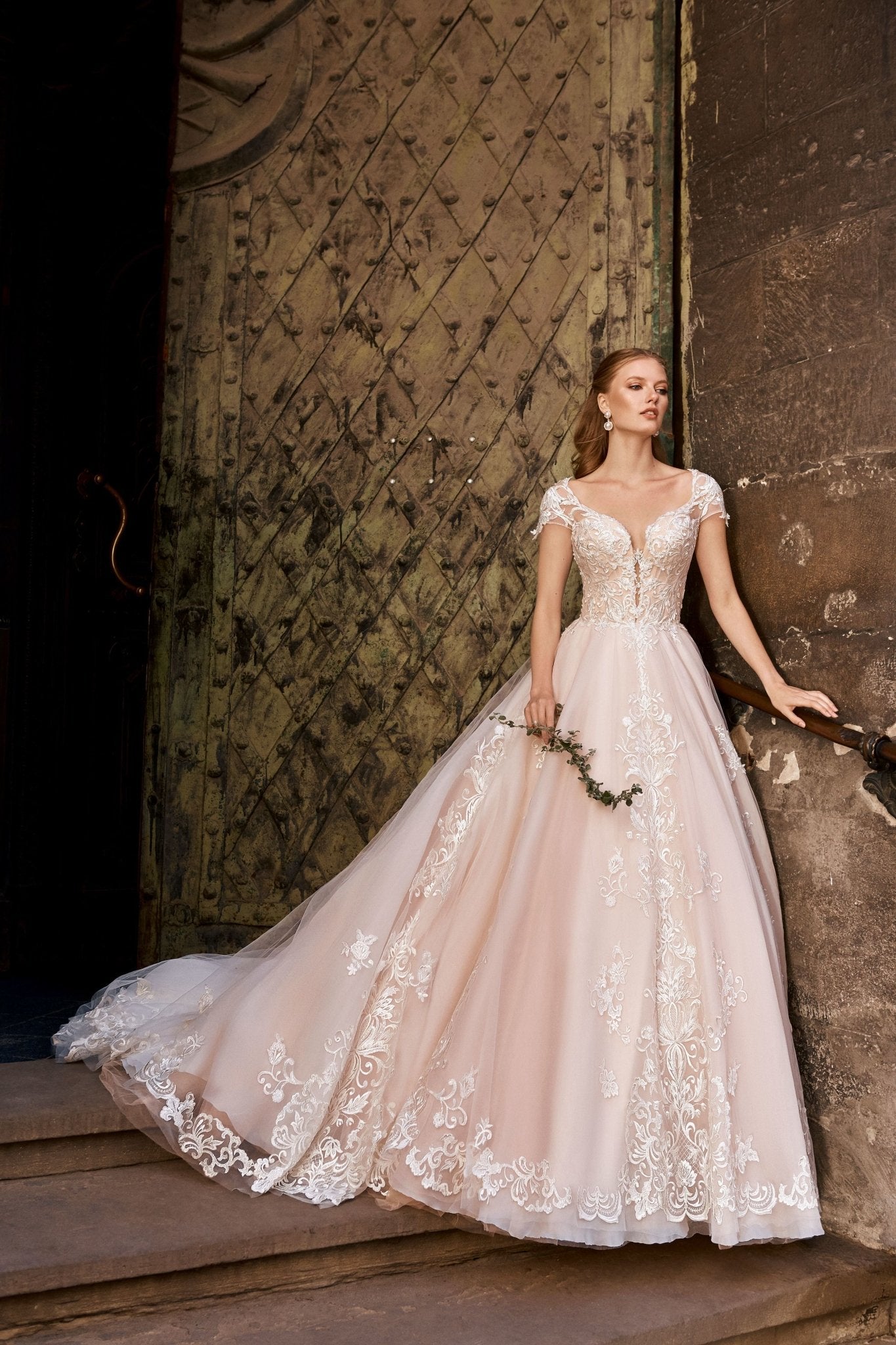 Rose - Lace and Tulle Romantic Ball Gown - Maxima Bridal